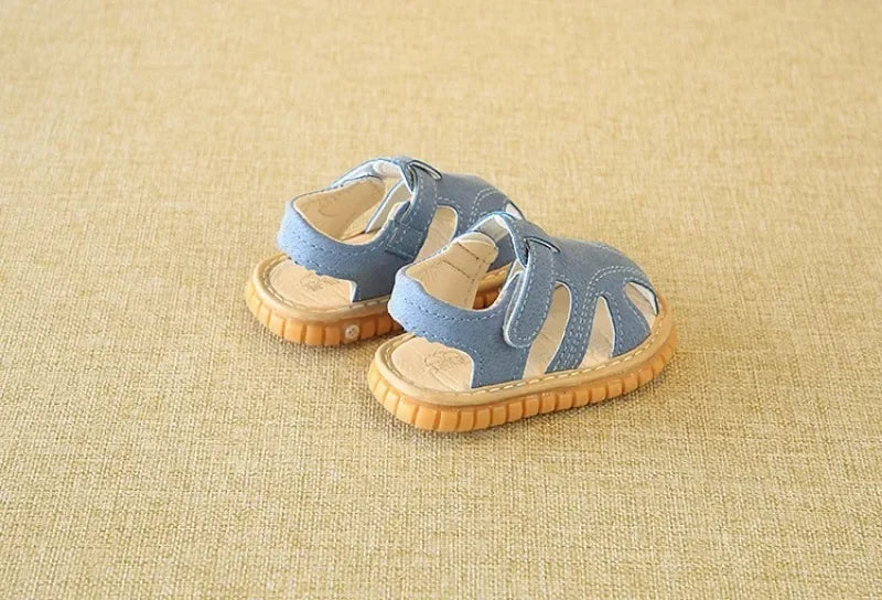 New Baby Shoes First Shoes Newborn Boy Girl First Walkers Indoor Non-slip Baby Sandals Rubber Sole Summer Beach Infant Sandal