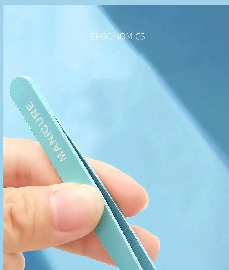 Eyebrow Tweezer Beauty Fine Hairs Puller Stainless Steel Slanted Brow Clips Hair Removal Makeup Tools