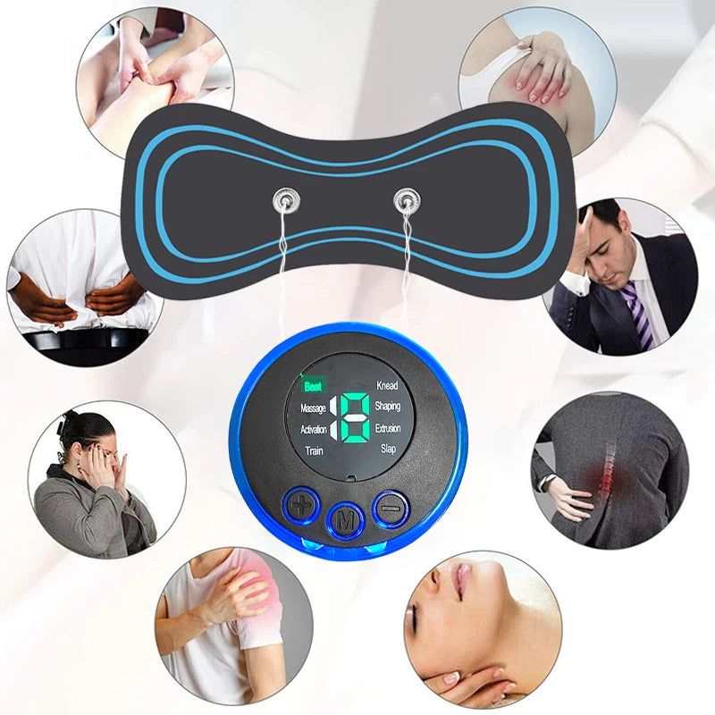 Intelligent Massage Foot Pad Cervical Neck Massager Patch Multi-Stage Adjustable Muscle Massager Combination Set