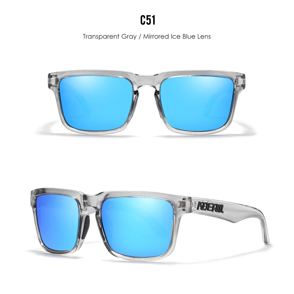 KDEAM Brand Hot Selling Square Polarized Men Sunglasses Brief And Fashion Design Leisure Women Shades Fishing Driving Glasses