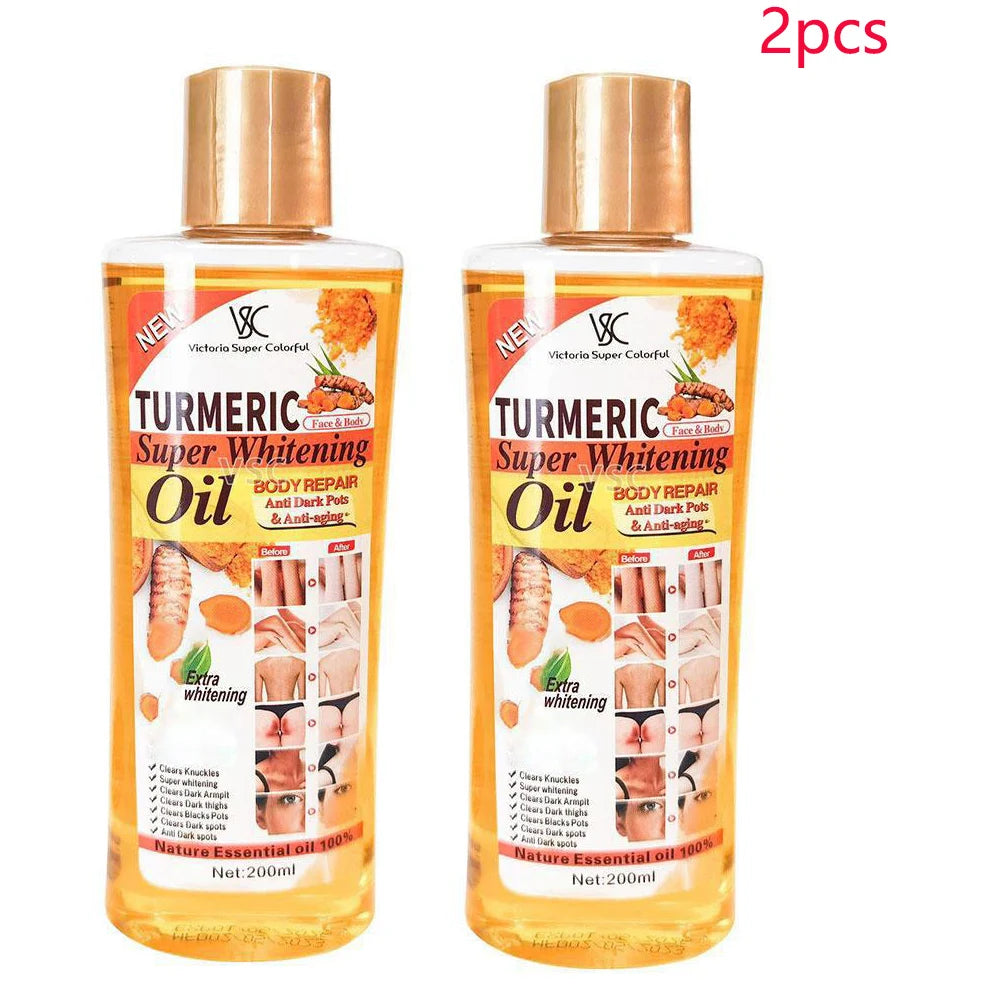2PCS Turmeric Essential Oil Facial Body Massage Moisturizing Diffuser Aromatherapy Face Body Care Smoothing Body face Skin Care