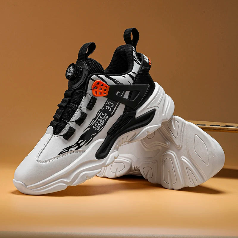 Swivel Buckle Mens Sneakers Spring New Light Adult Sport Shoes Casual Breathable Running Trainers Versatile Daddy Shoes
