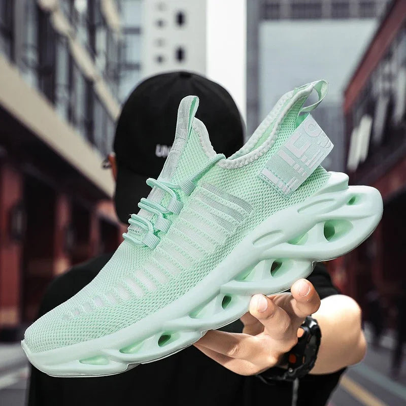 MAEDEF Men Shoes Comfortable Casual Sneakers Breathable Platform Running Shoes Man Mesh Tenis Sport Shoes Waling Tenis Masculino