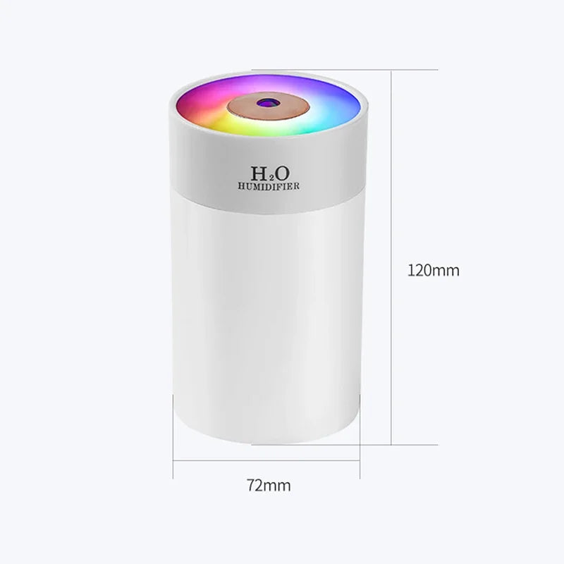 Portable Mini Air Humidifier Ultrasonic Cool Mist Evaporative Humidifier Cordless Quiet Operation for Bedroom Car Office