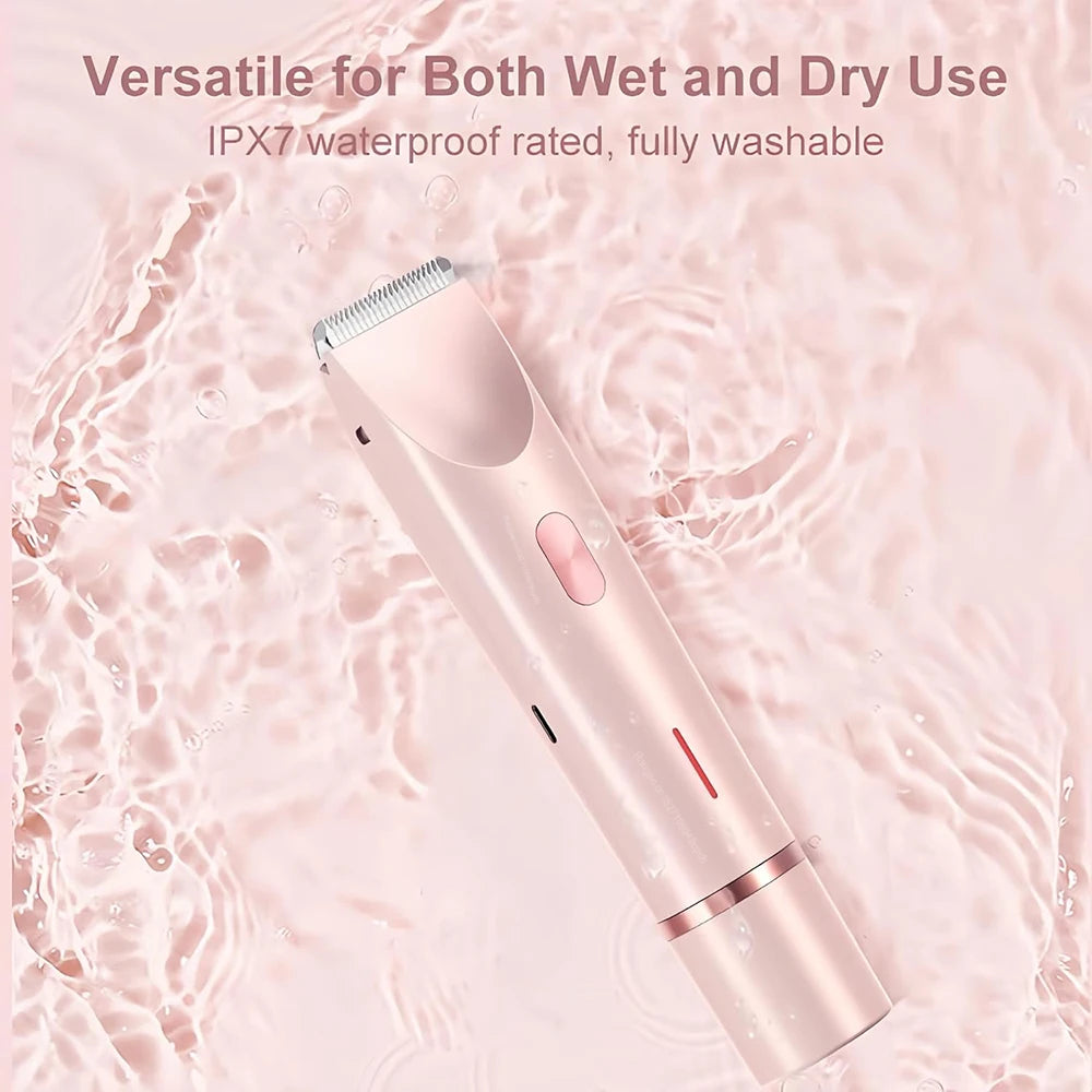 Facial Hair Epilator Electric Double Headed Women Shaver for Bikini Underarm Leg Arm Body Hair Removal 2 in 1 Women Epilator