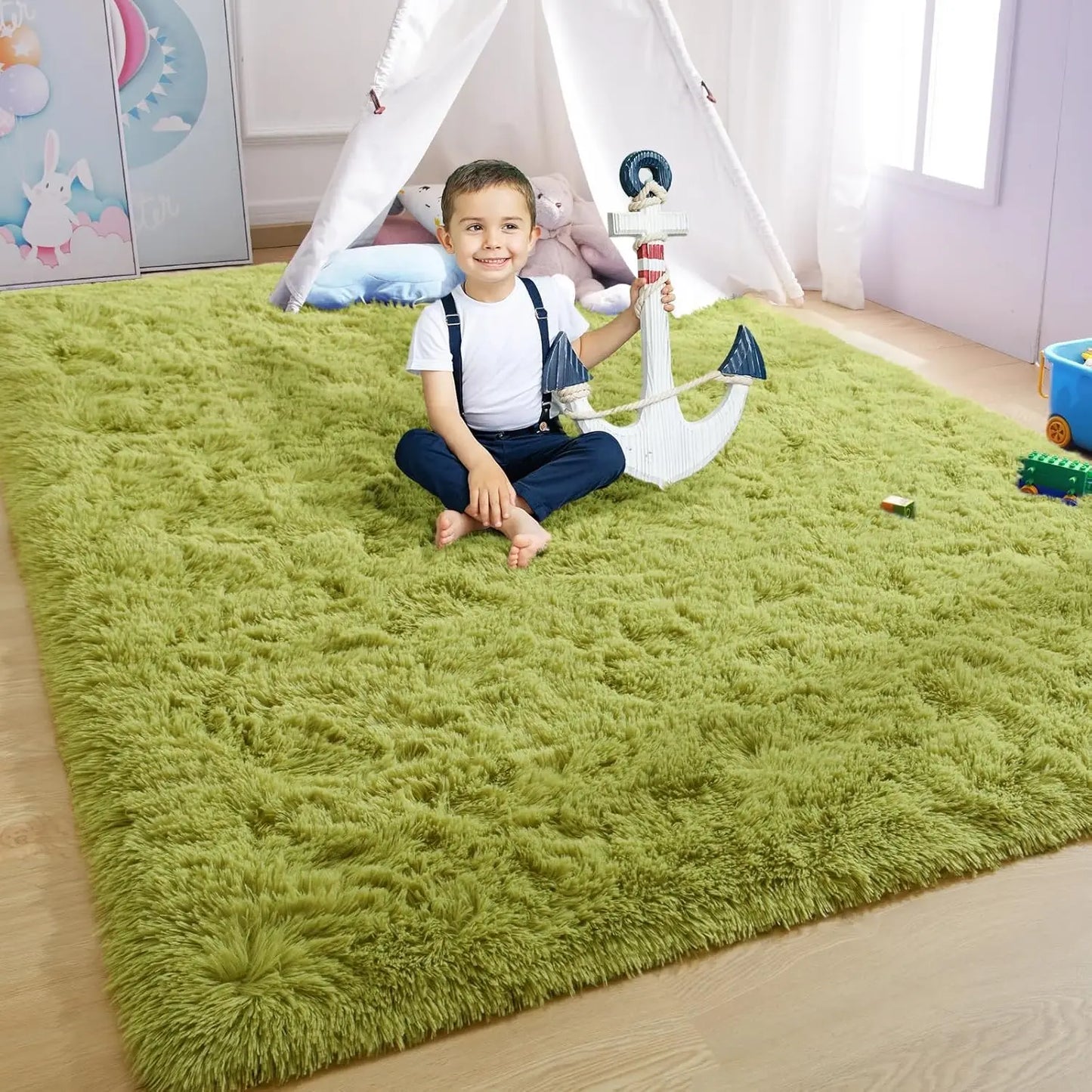 Plush Carpets Fluffy Ultra Soft Indoor Modern Area Rugs Living Room Play Mats For Children Bedroom Home Decor Nursery Rug