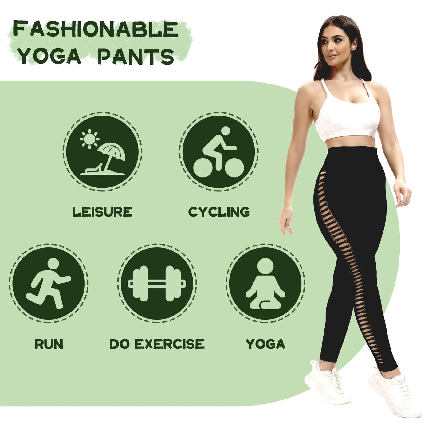 Cycling Sport Leggings Side mesh design yoga Pants Butt Lifting Tie dye Tights High Waist no awkward lines Slim Fitness pants