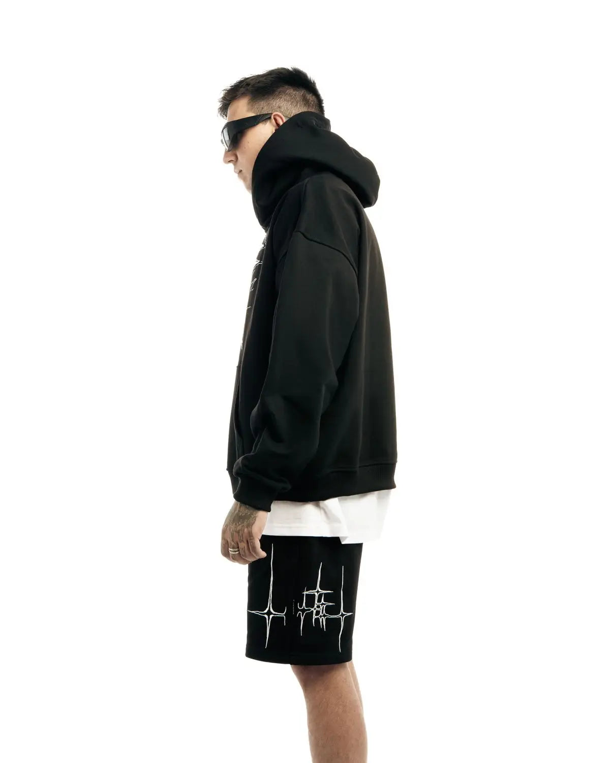 Punk Lyrical Print Clothing Oversized Hip Hop Pullover Streetwear Men's Hoodies Harajuku Fashion Tops Goth Hooded Sweatshirt Y2K
