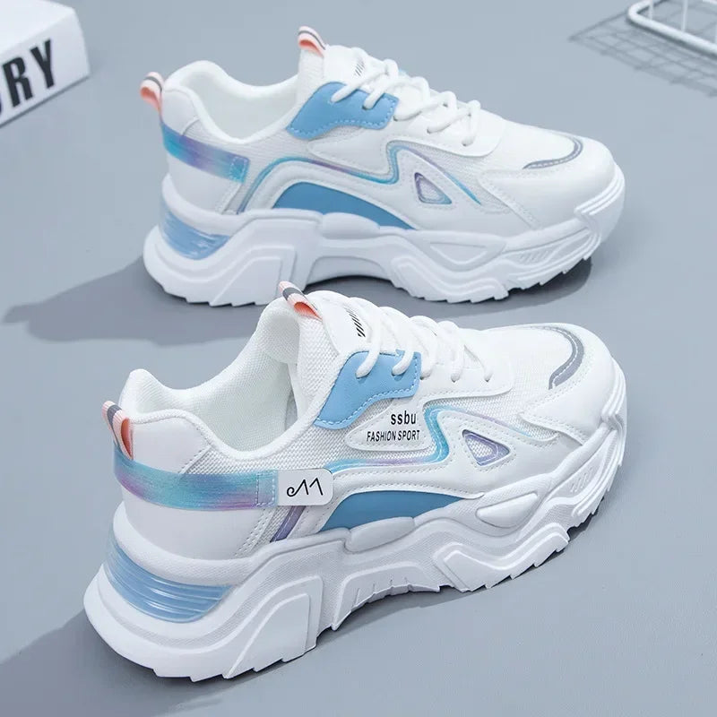 Women's Sneakers Women Platform Flat Shoes for Women Shoes white Casual Trainers Ladies Chunky Sport Shoes Female