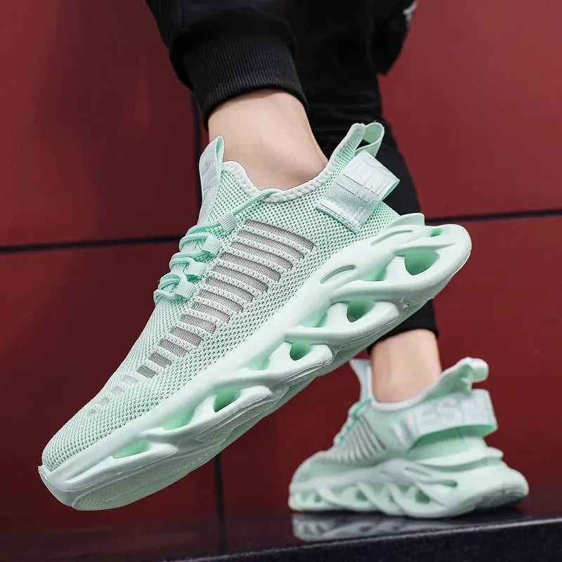 MAEDEF Men Shoes Comfortable Casual Sneakers Breathable Platform Running Shoes Man Mesh Tenis Sport Shoes Waling Tenis Masculino