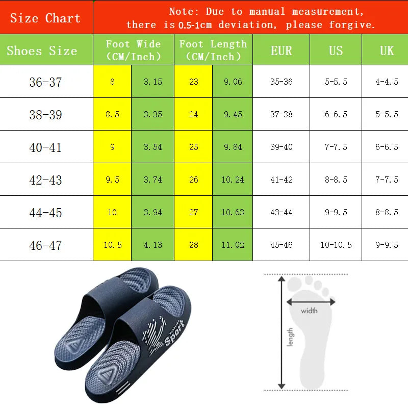 New Trend Men's Slippers Home indoor anti slip soft sole pvc slippers Summer sports style Outdoor Casual Beach Flip Flops Sandal