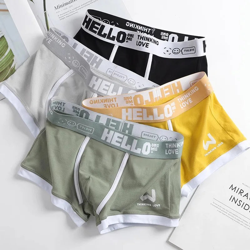 Men Panties Cotton BoxerShorts Man Underwear Mens Boxers Breathable U Convex Male Underpants Sexy Plus Size cuecas calzoncillos
