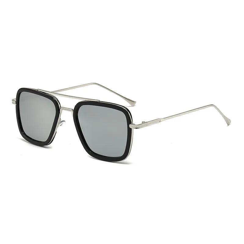 2024 New Square Men Sunglasses Fashion Metal Steampunk Sun Glasses For Women Trendy Outdoor Shades Eyewear Unisex Accessory