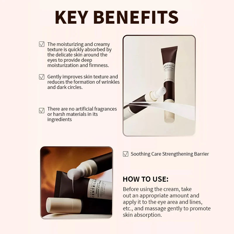 Korean Centella Probio-Cica Essence Toner Ampoule Facial Serum Face Cream and Bakuchiol Eye Cream Skincare Original Products Set