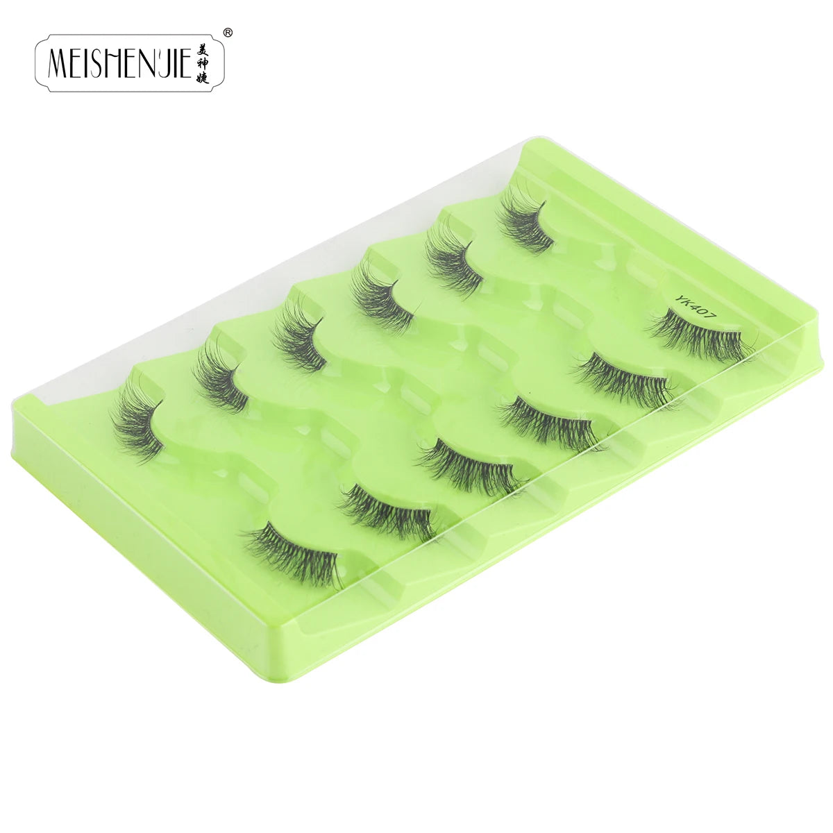 Hot Sale 3/5/6 Pairs 3D Mink Lashes Natural Long Cat Half Eyelashes Wispy Fluffy Manga Lashes Makeup Tools Faux Cils maquillaje