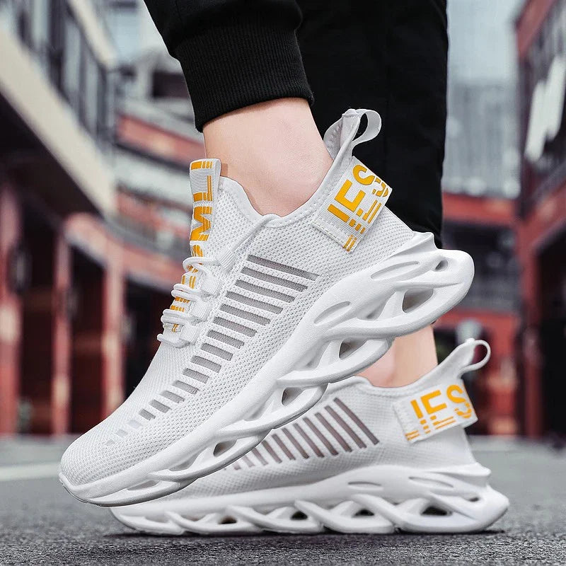 MAEDEF Men Shoes Comfortable Casual Sneakers Breathable Platform Running Shoes Man Mesh Tenis Sport Shoes Waling Tenis Masculino