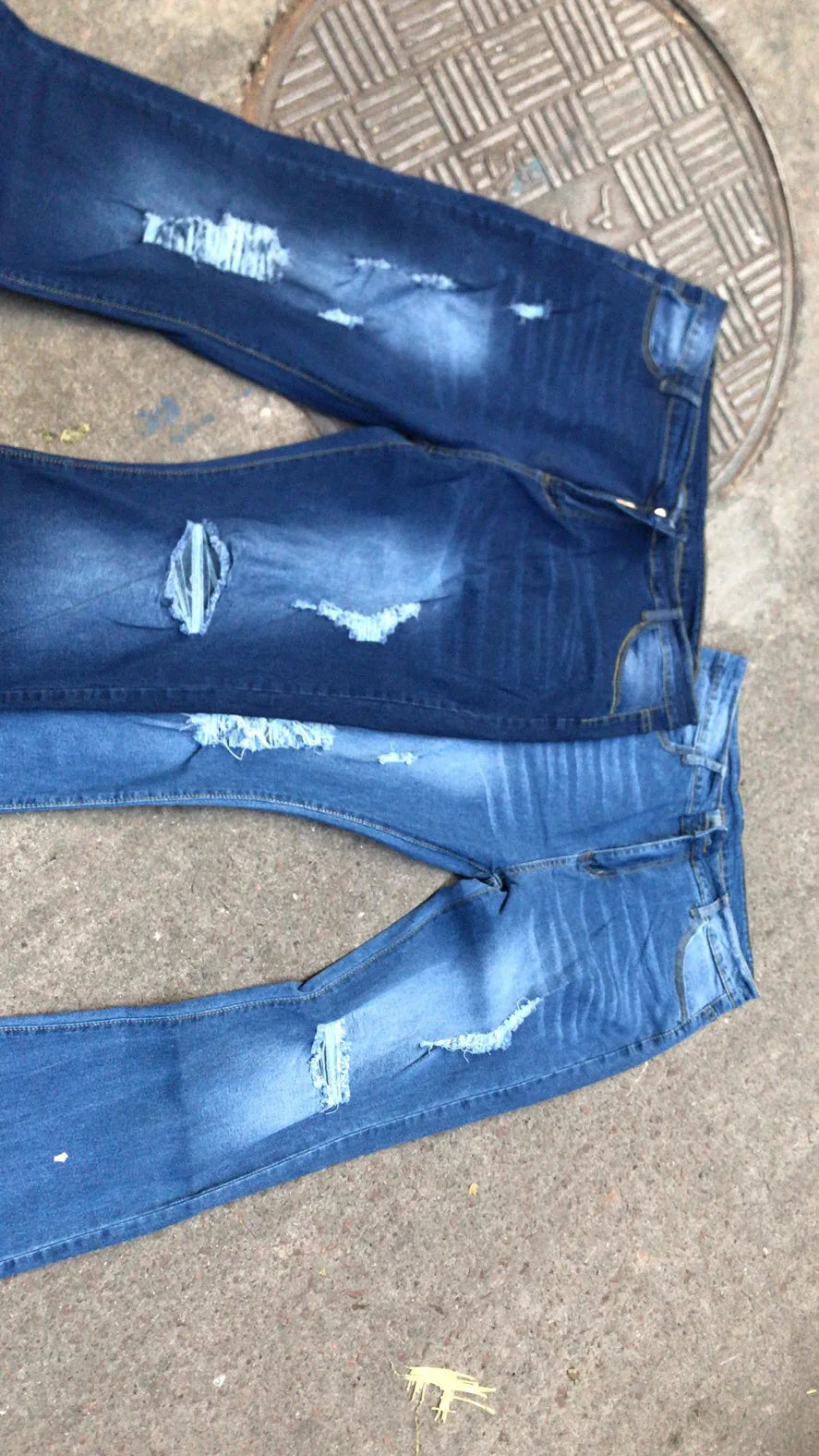 2025 Spring New High Waist Ripped Flared Jeans For Women Fashion Stretch Slim Denim Pants Casual Female Clothing S-3XL Drop Ship