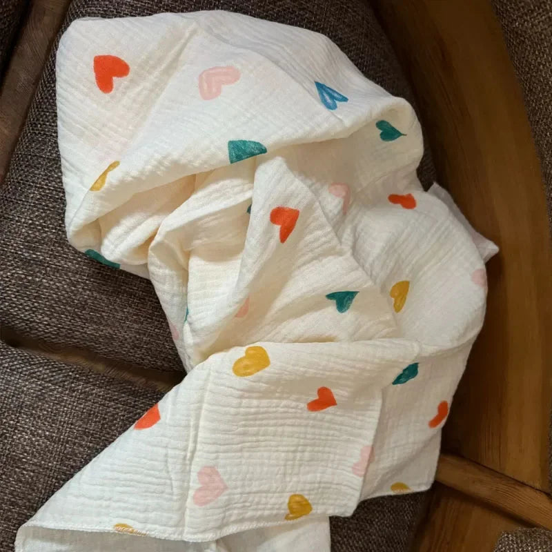 80x80cm Baby Receive Blanket for Newborn Cotton Muslin Swaddle Blanket Bedding Infant Bath Towel Baby Items Mother Kids