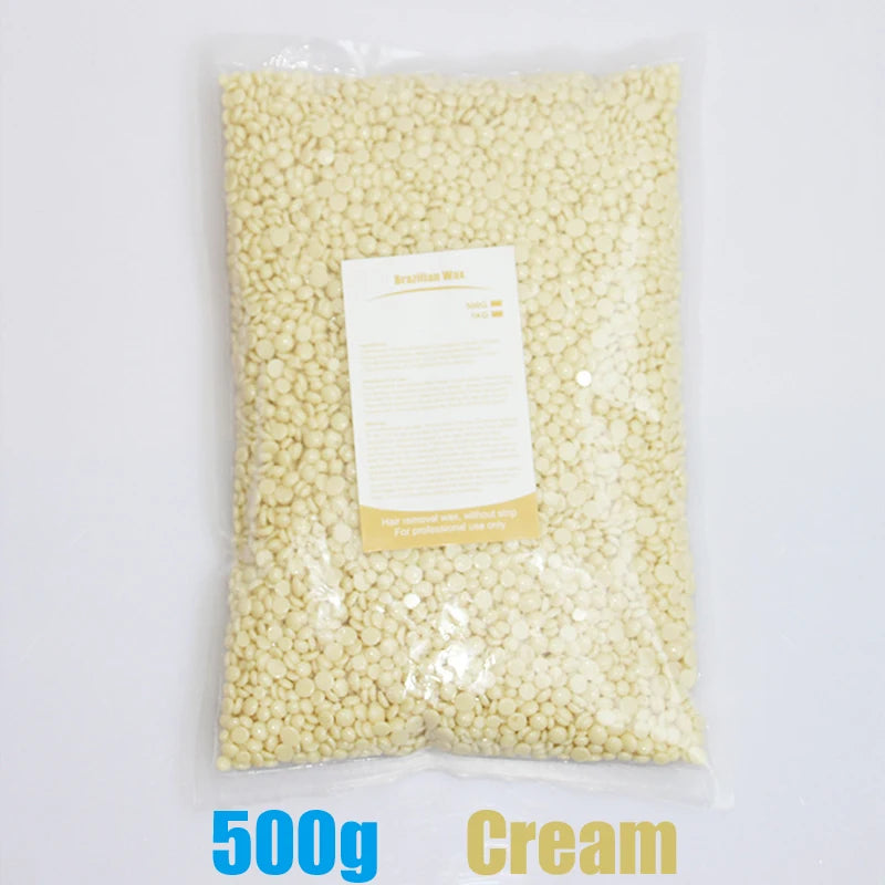 Hard Wax Beads Wax Beans for Hair Removal Sensitive Skin with Strawberries FormulaPerfect for Full Body Facial Brazilian Bikini