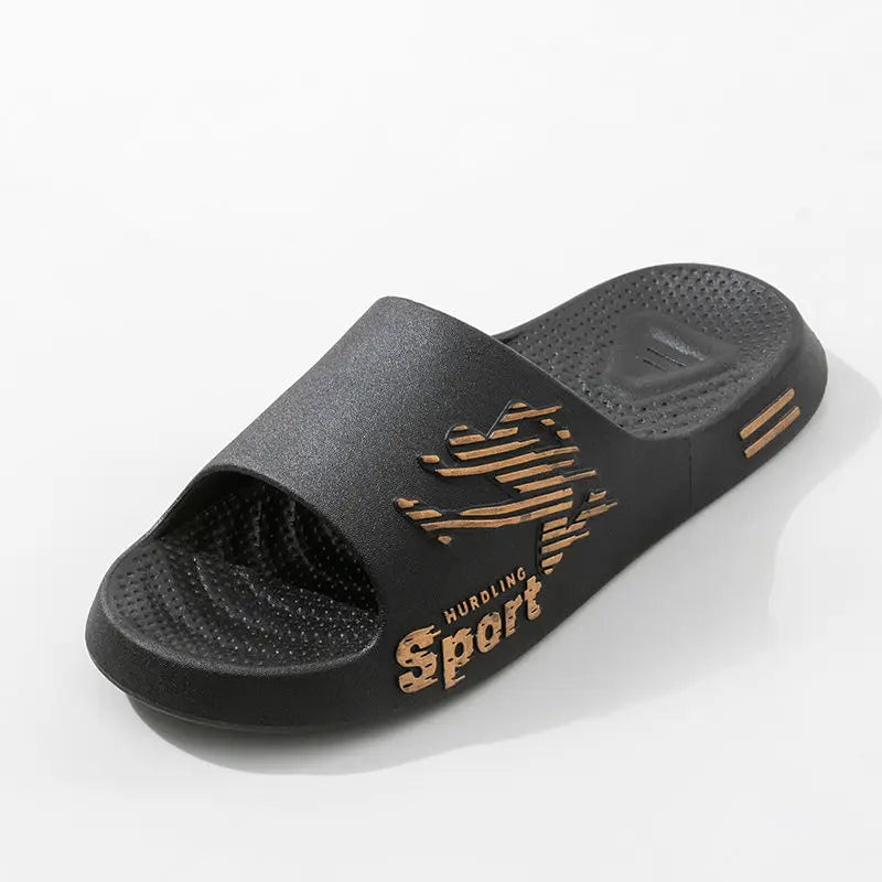New Trend Men's Slippers Home indoor anti slip soft sole pvc slippers Summer sports style Outdoor Casual Beach Flip Flops Sandal
