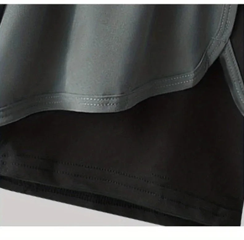 Men's Aloe Pants Athletic Shorts Two-Layer Swim Trunks: Quick-Drying, Stylish & Comfortably Fit for Beach, Pool & Hot Spring