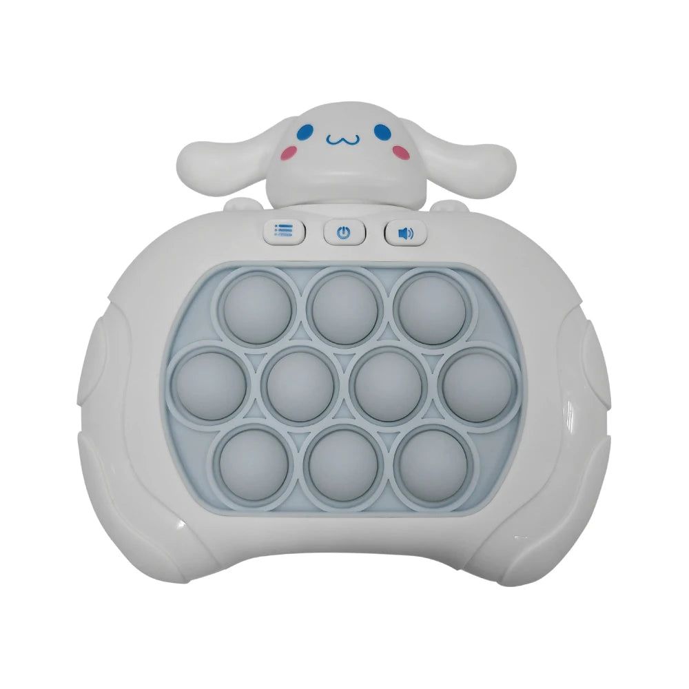 New Sanrio Stitch Quick Push Bubbles Game Machine for Kids Fun Whac-A-Mole Squeezer Anti Stress Sensory Fidget Toy New Gifts