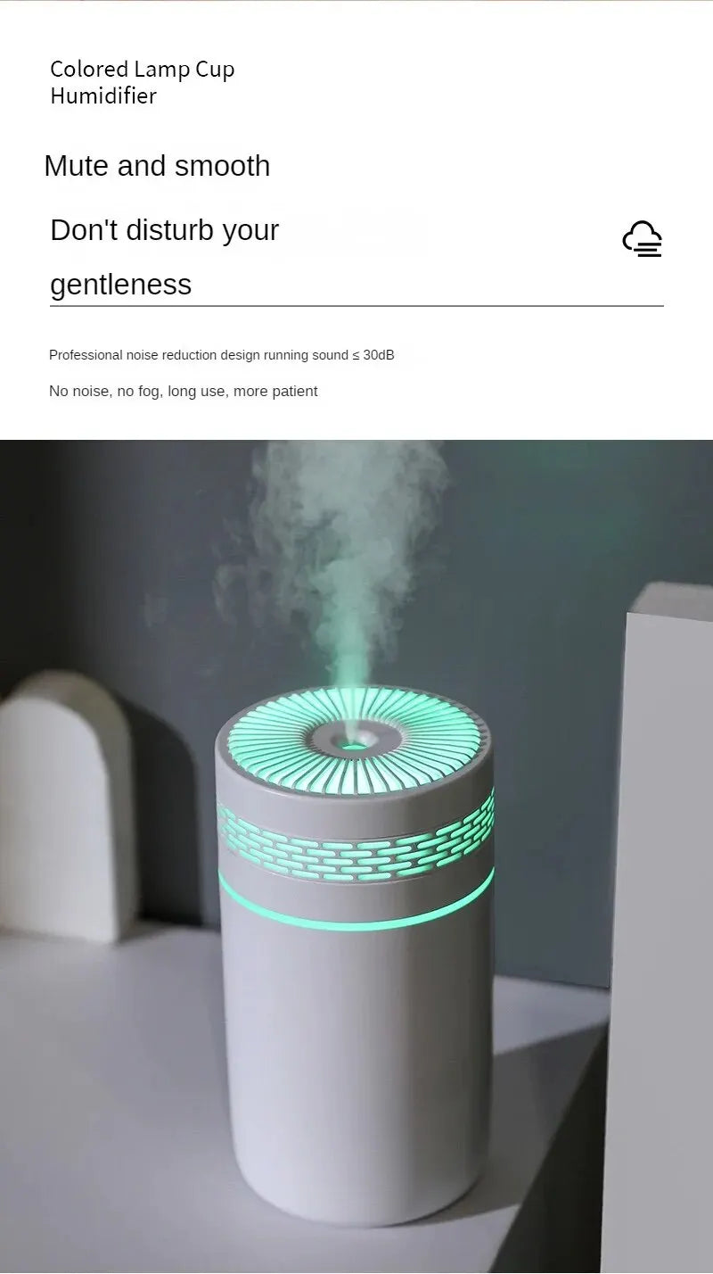 Car Humidifier Mini Seven-Color Aroma Humidifier Car Air Purifier Small Atomizer Household Bedroom Water Supply