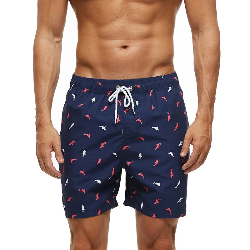 Escatch New Men's Beach Shorts Summer Surf Trunks Plus Size Drawstring Swimwear For Male ESX05 Gym Sportswear Swimsuit