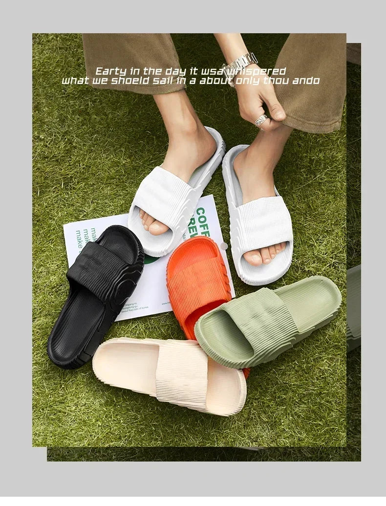 Luxury Man Sandal for Men Brand Men's Shoes 2025 White Sandals Flat Sandals Mens Soft Sandles Summer Shoes Sale Slippers Slipers
