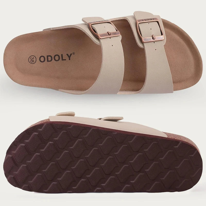 Litfun Fashion Clogs Sandals For Men Woen Summer Cork Footbed Outdoor Beach Slippers Orthopetic Mules Sandal With Arch Support