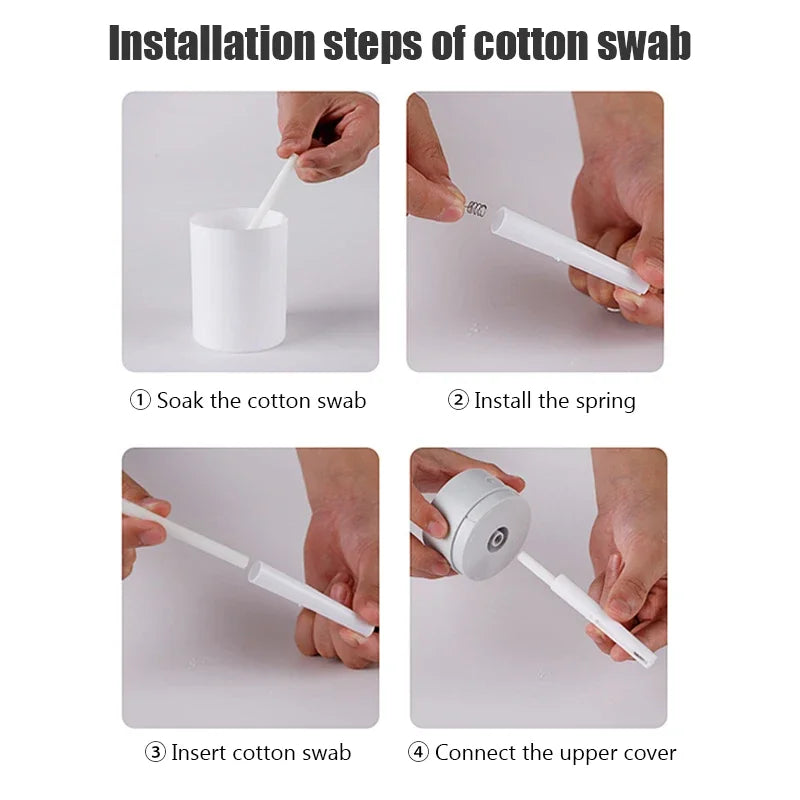 Portable Mini Air Humidifier Ultrasonic Cool Mist Evaporative Humidifier Cordless Quiet Operation for Bedroom Car Office
