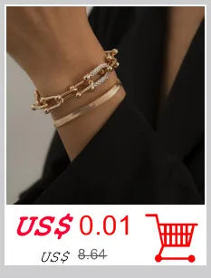 New Beach Barefoot Sandal Jewelry Elegant Bride Sexy Women's Fashion Charm Layer Chain Link Crystal Beads Foot Anklet Bracelet