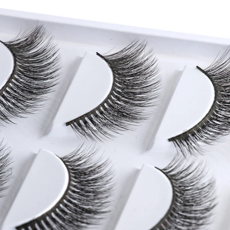 3/5 Pairs Fake Lashes Natural Long False Eyelashes Extension Fluffy 3D Mink Lashes Wispy Strip Eyelashes Makeup Tools maquillaje