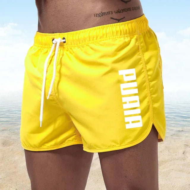 New Hot Summer Swim Trunks Sport Gym Running Breathable Shorts Male Beachwear Beach Shorts Quick Dry Mens Siwmwear Board Briefs