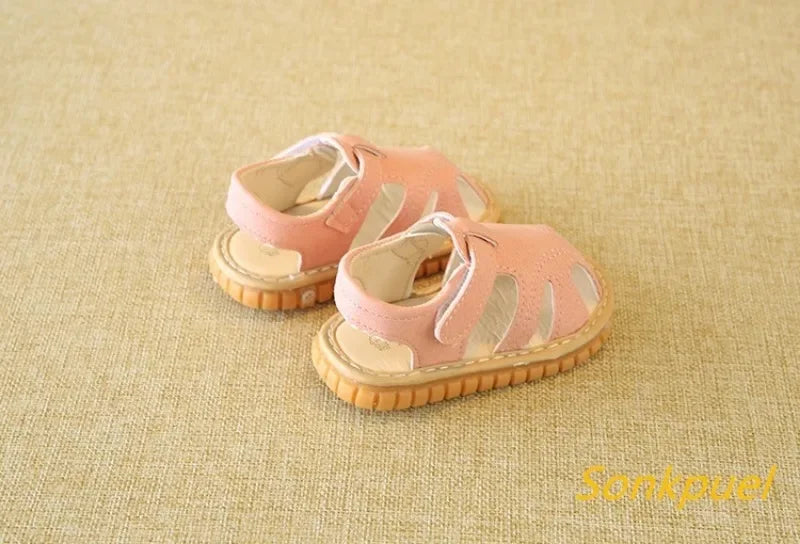 New Baby Shoes First Shoes Newborn Boy Girl First Walkers Indoor Non-slip Baby Sandals Rubber Sole Summer Beach Infant Sandal