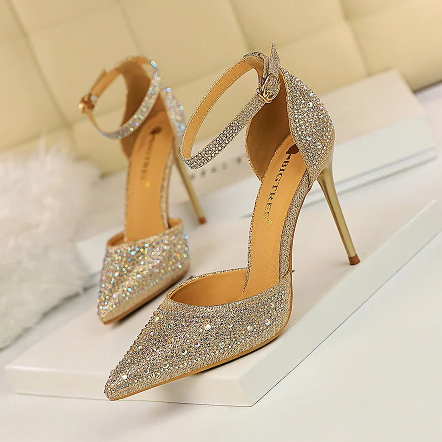 Plastic Sandal Large Size 2025 Summer High Heels Low-Heeled Shoes With Strap Suit Female Beige Transparent Big High-heeled Low-h