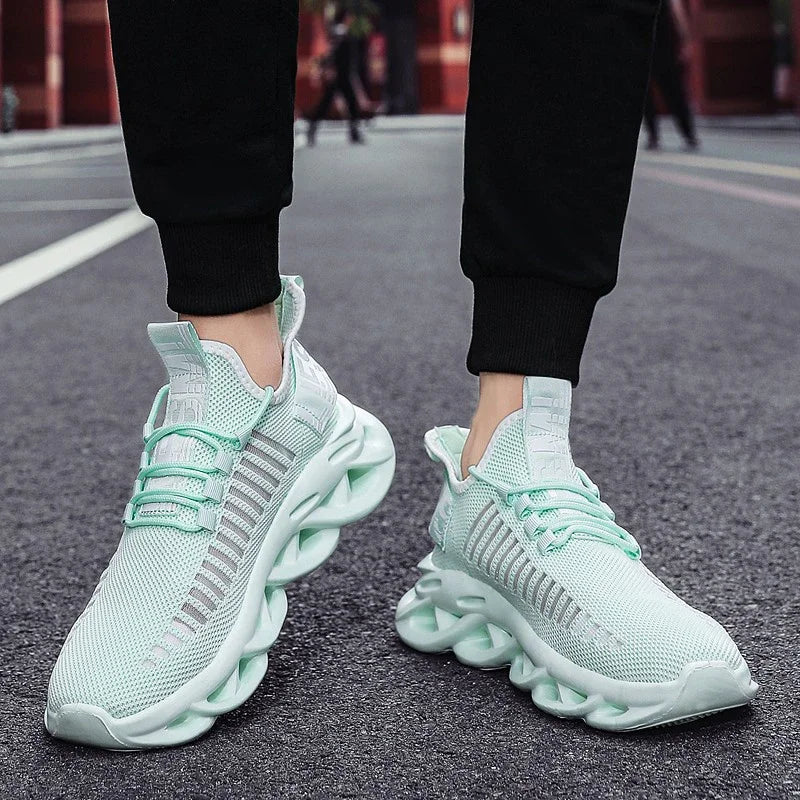 MAEDEF Men Shoes Comfortable Casual Sneakers Breathable Platform Running Shoes Man Mesh Tenis Sport Shoes Waling Tenis Masculino
