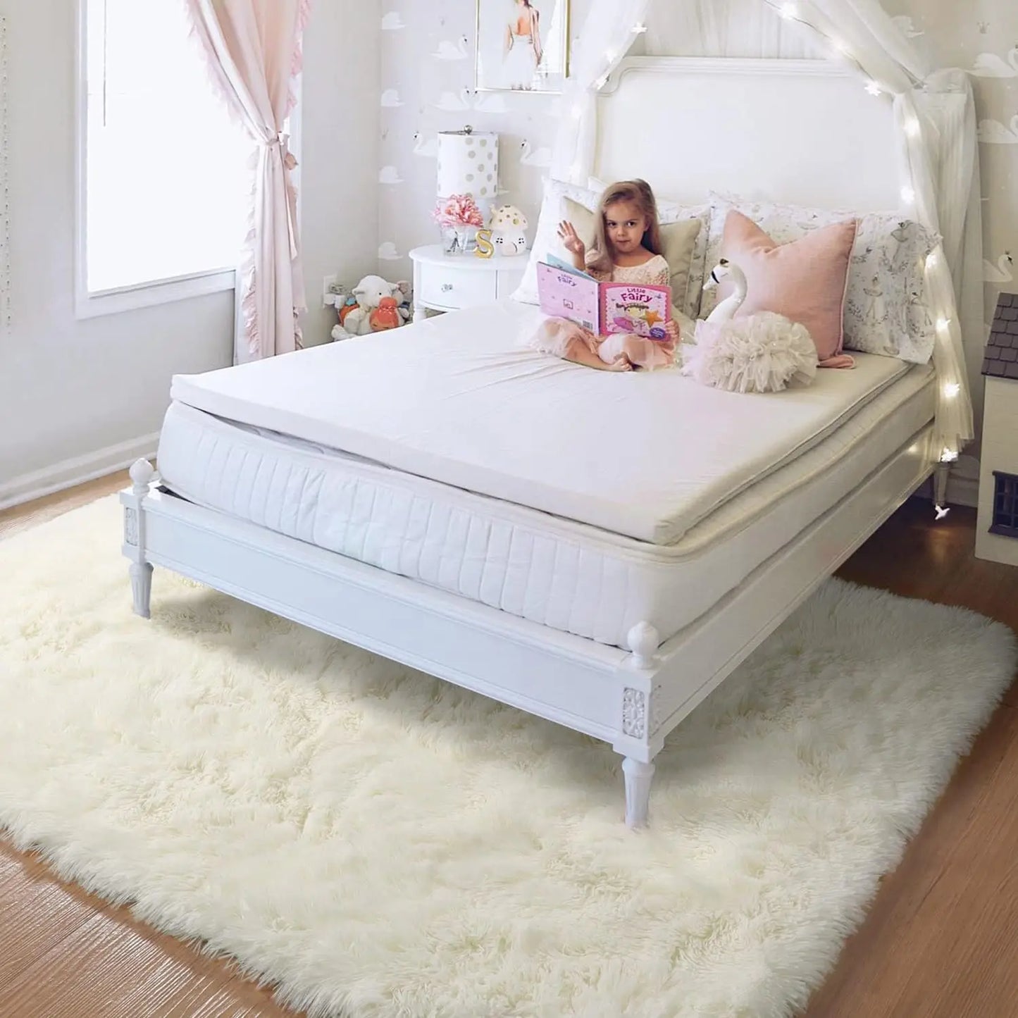 Plush Carpets Fluffy Ultra Soft Indoor Modern Area Rugs Living Room Play Mats For Children Bedroom Home Decor Nursery Rug