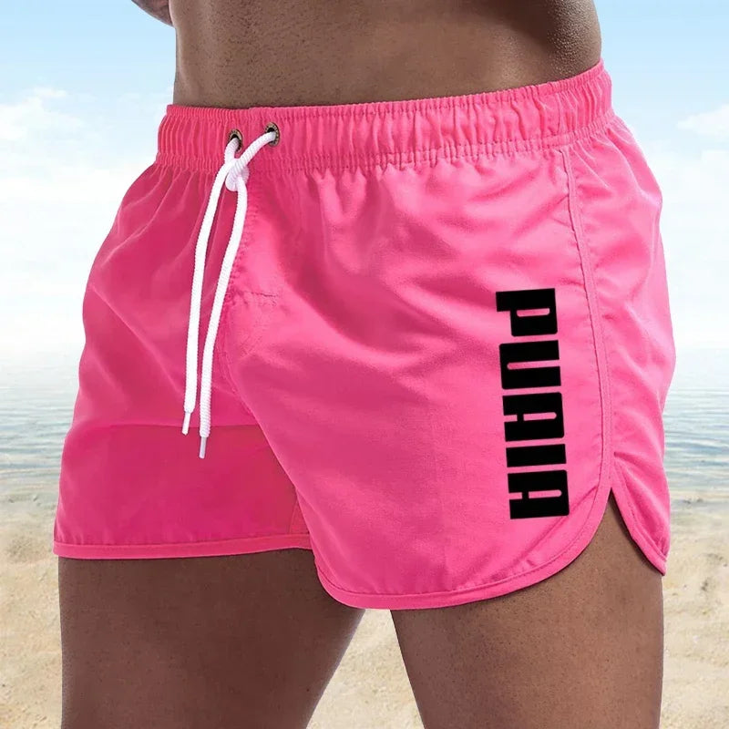 New Hot Summer Swim Trunks Sport Gym Running Breathable Shorts Male Beachwear Beach Shorts Quick Dry Mens Siwmwear Board Briefs