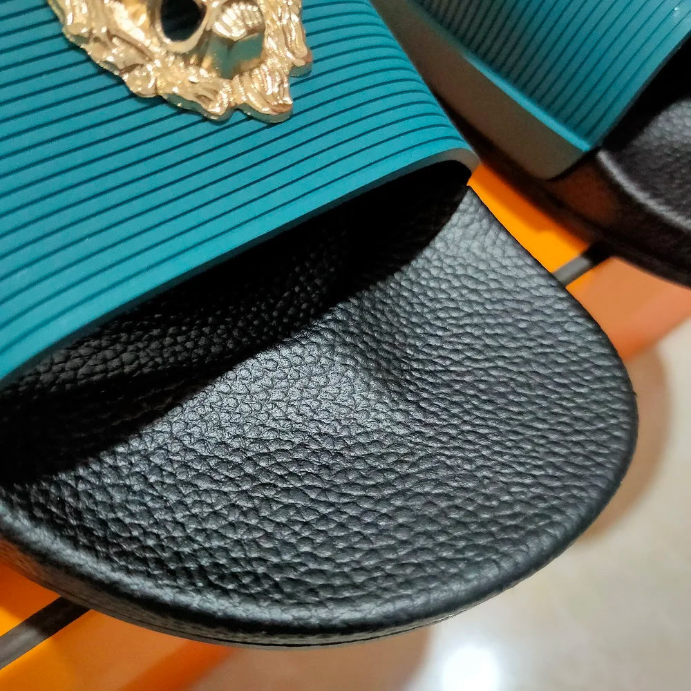 NEW Brand men's slipper casual black and white sh es men's designer slipper sandal soft soles women