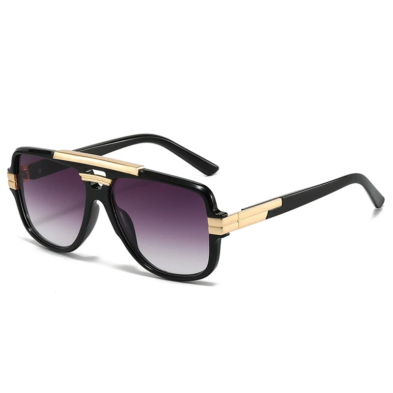 SHAUNA Retro Double Bridges Square Men Sunglasses Fashion Brand Designer Orange Blue Shades UV400 Women Sun Glasses