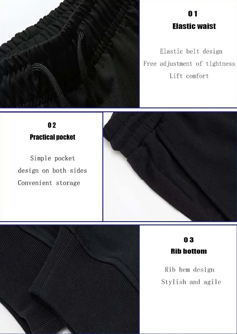 Men's and women's printed pants, running, fitness, gym, breathable, autumn and winter casual sportswear, new in 2023