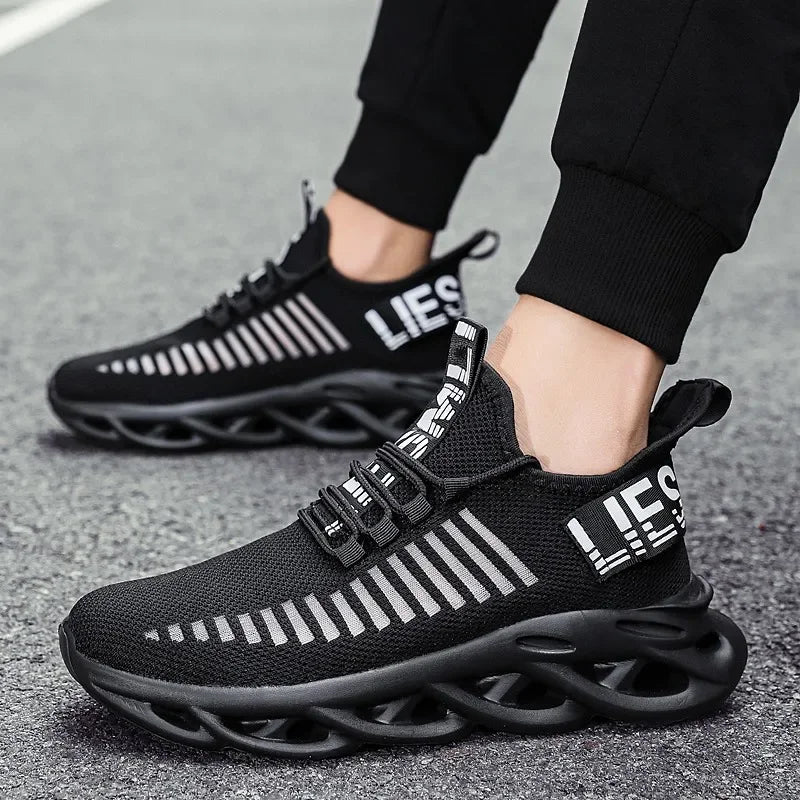 MAEDEF Men Shoes Comfortable Casual Sneakers Breathable Platform Running Shoes Man Mesh Tenis Sport Shoes Waling Tenis Masculino