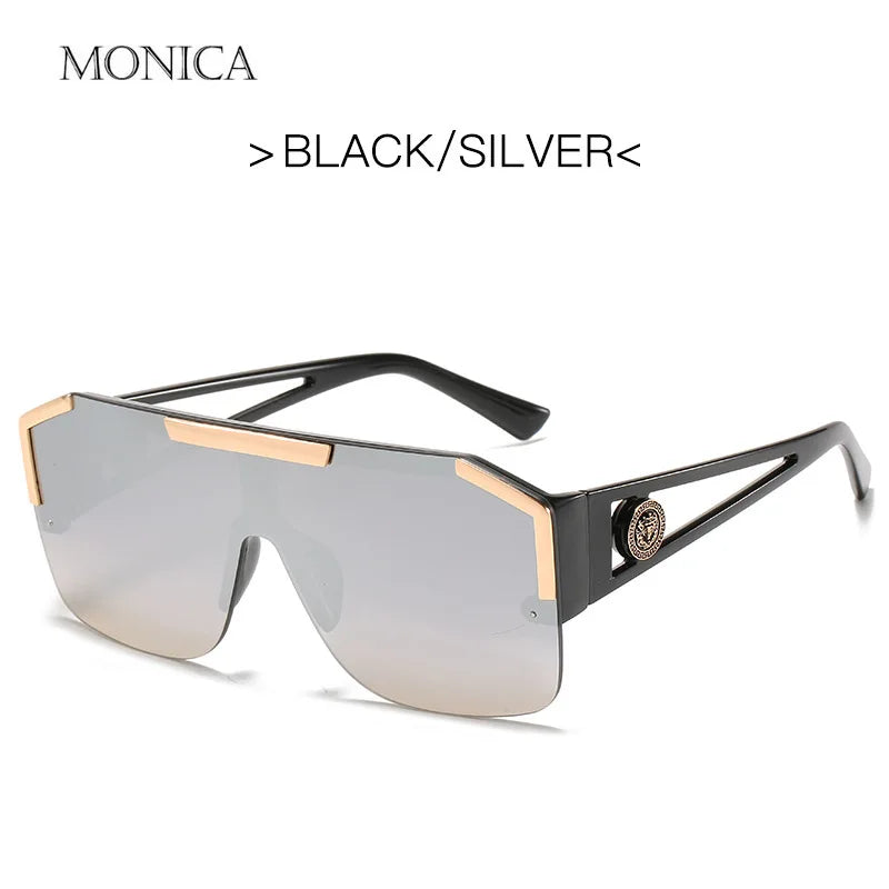 Luxury Oversized Men Sunglasses Brand Designer Sun Glasses For Women Fashion Gradient Square Shades