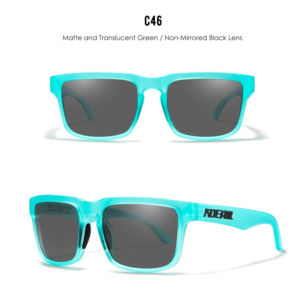 KDEAM Brand Hot Selling Square Polarized Men Sunglasses Brief And Fashion Design Leisure Women Shades Fishing Driving Glasses