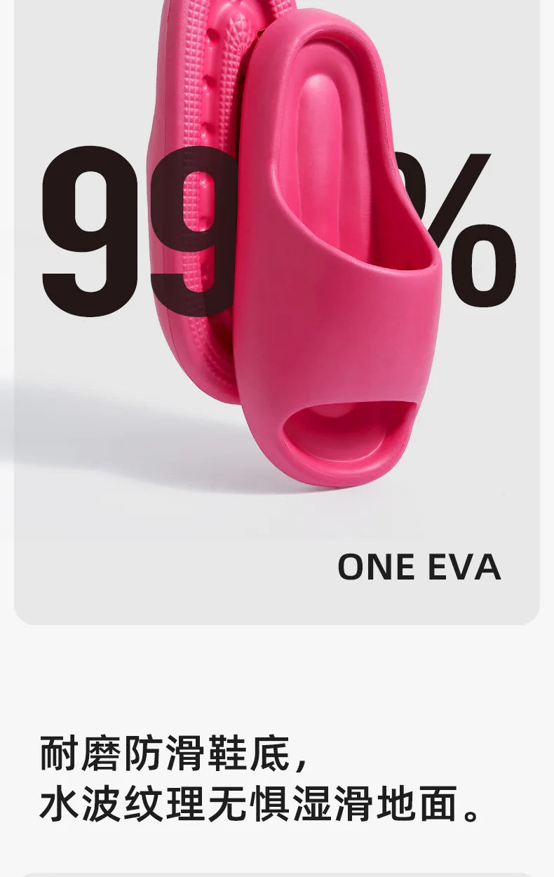 Women's Slippers Fashion Light EVA Soft Home Sole Slipper Bathroom Anti-Slip Casual Indoor Slipper Beach Sandal Flip-Flops