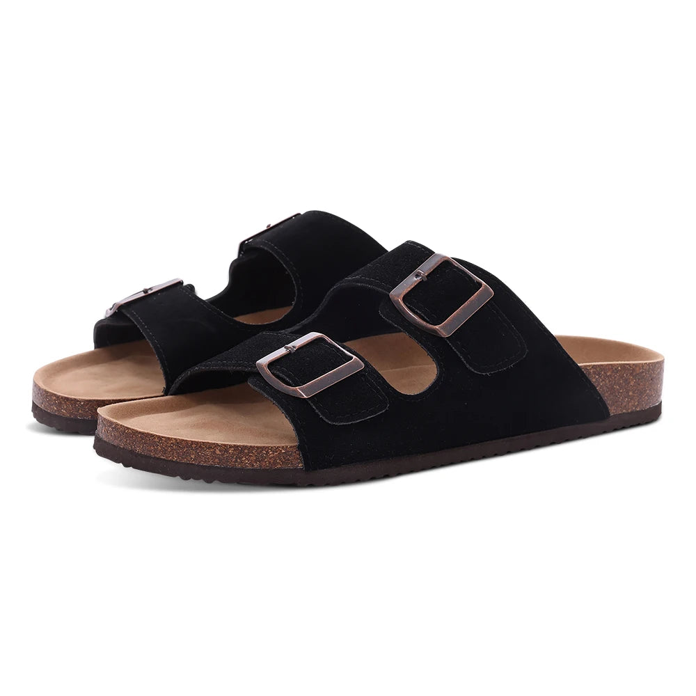 Litfun Fashion Clogs Sandals For Men Woen Summer Cork Footbed Outdoor Beach Slippers Orthopetic Mules Sandal With Arch Support