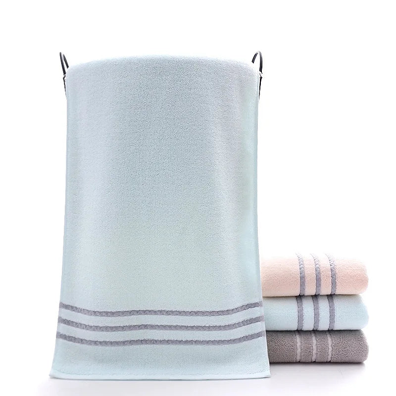 Cotton Adult 100% Cotton Thick Bath Towel, Solid Color Bath Towel, Soft, Affinity Bathroom Facial Towel, Adult Home Hotel Facial
