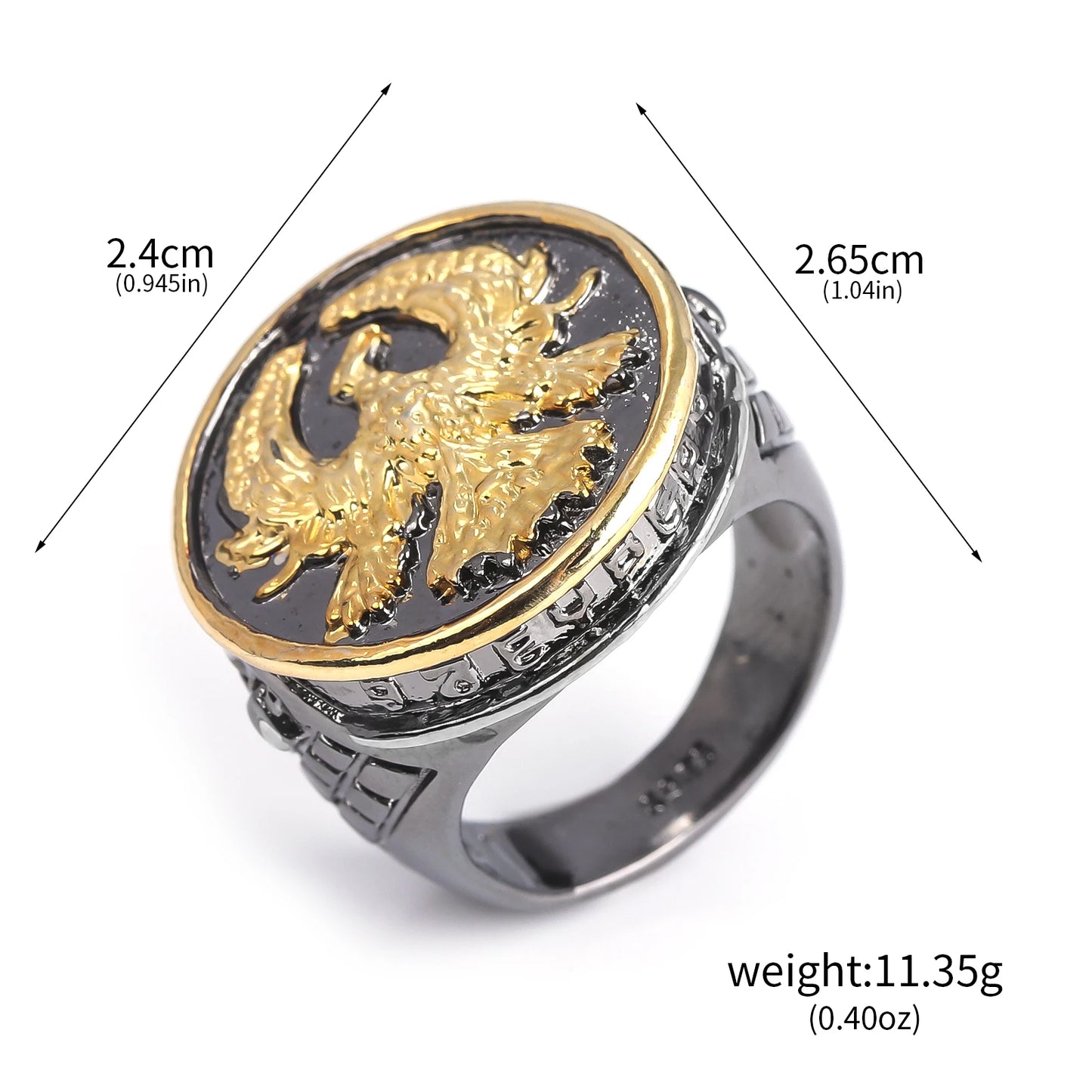 Movie Vintage Atreide Ring Dunes Atreide Eagle Family Badge Ring Cosplay Props Fans Gift Personalized For Men's Accessories