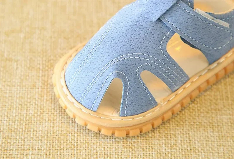 New Baby Shoes First Shoes Newborn Boy Girl First Walkers Indoor Non-slip Baby Sandals Rubber Sole Summer Beach Infant Sandal